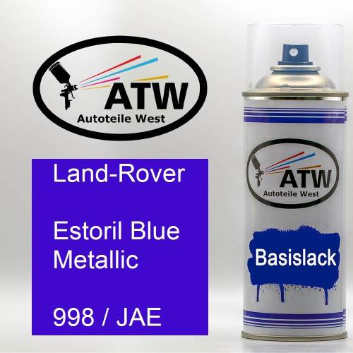 Land-Rover, Estoril Blue Metallic, 998 / JAE: 400ml Sprühdose, von ATW Autoteile West.
